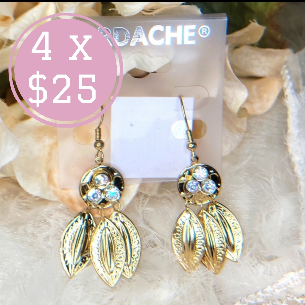 Jordache Fashion Leaf Earrings 15$